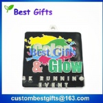 Soft enamel metal medal with custom design