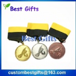 Factory price die casting metal medal， swimming medal