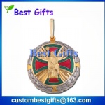 Make custom medal, football medal with ribbon