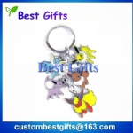 custom made keychain with many small designs