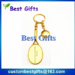 badminton shape 3d keychain