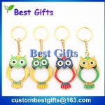 Owl shape keychain with custom design