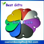 38mm heart shaped colorful dog tag