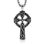 Vintage stainless steel  cross shape pendant