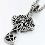 Vintage stainless steel  cross shape pendant