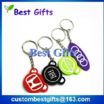 Custom car logo pvc keychain, custom cheap rubber keychain