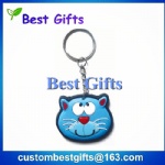 Soft PVC Keychain 1 Side, Soft PVC Keyholder, 3D Rubber Keychain