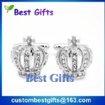 Custom crown cufflinks for men