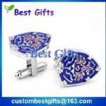 Custom hard enamel cufflinks